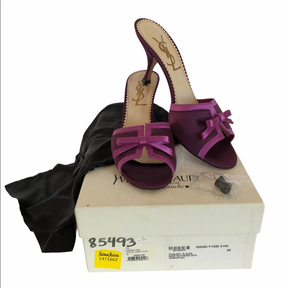 Yves Saint Laurent Purple Heels